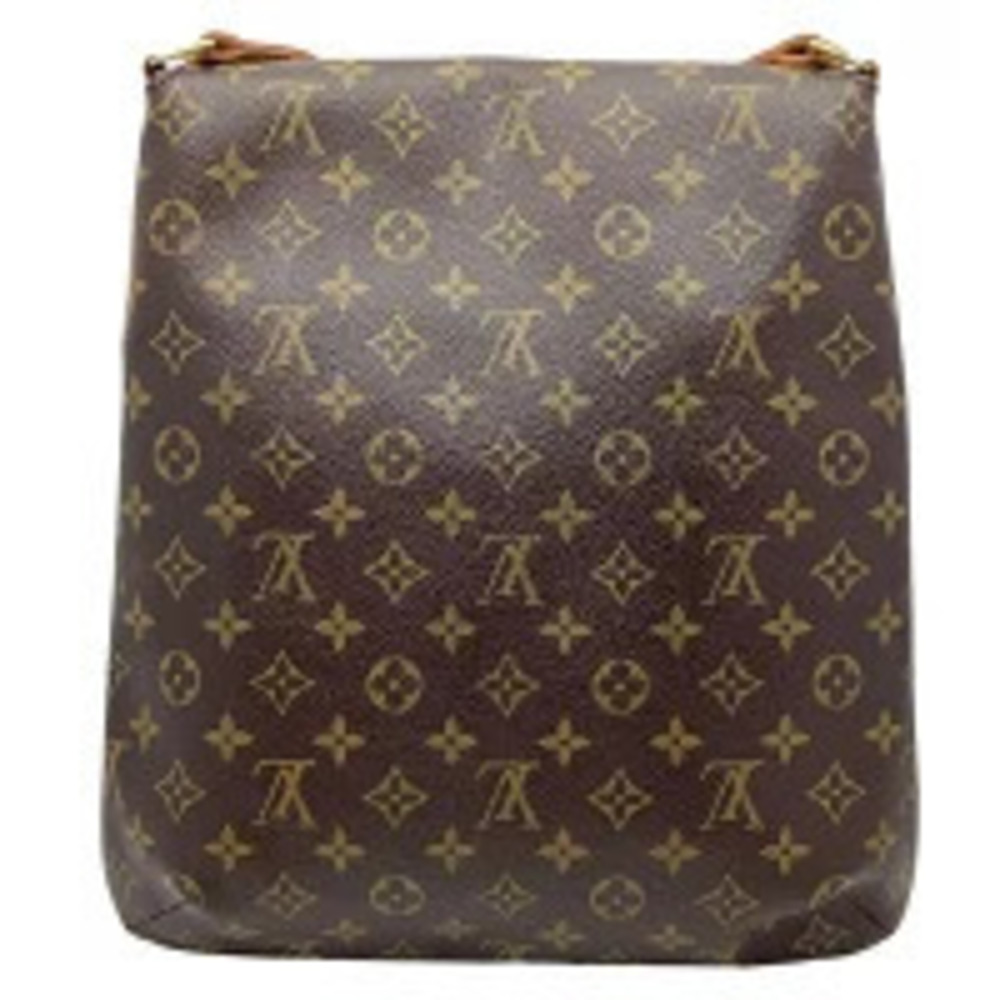 Louis Vuitton Crossbody Shoulder Canvas Musette Monogram Leather Brown Bag